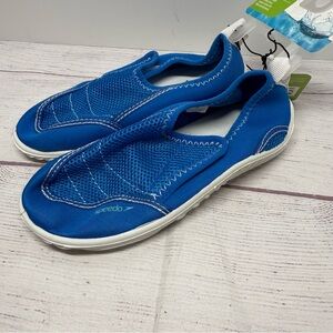 Speedo Kids Blue Mesh Water Swim Shoes Size XL 11/12 New